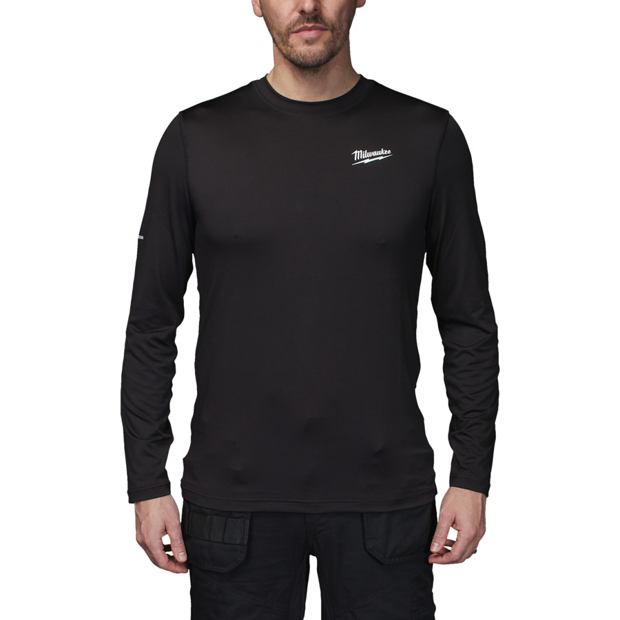 MILWAUKEE WORKSKIN™Unterzieh-Langarm-Shirt Schwarz